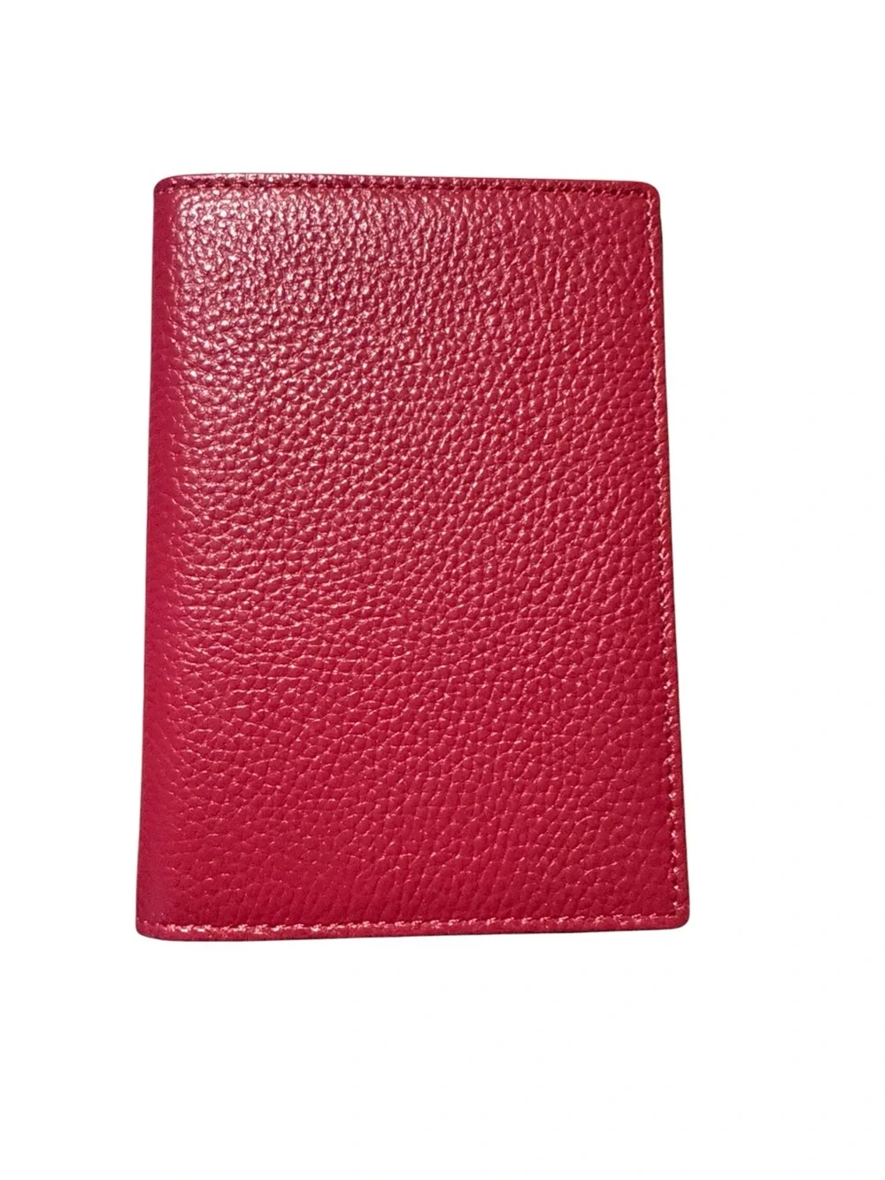 Gab& Kate Pebbled Leather Passport Travel Wallet Pink